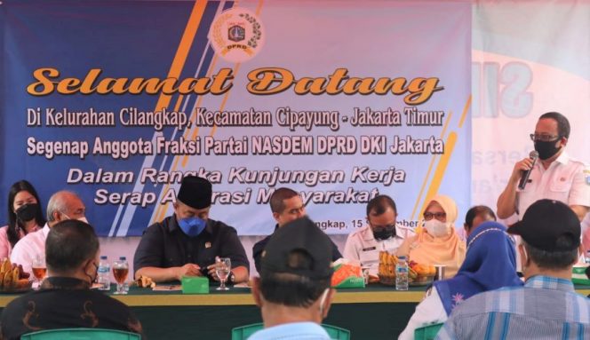 
					Foto: Fraksi NasDem DPRD DKI Serap Aspirasi Warga Cilangkap.
