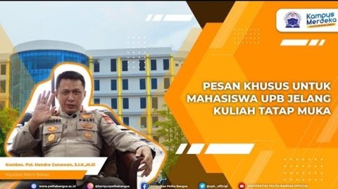 Kampus UPB Siap Laksanakan Pembelajaran Tatap Muka, Ini Pesan Kapolres Metro Bekasi