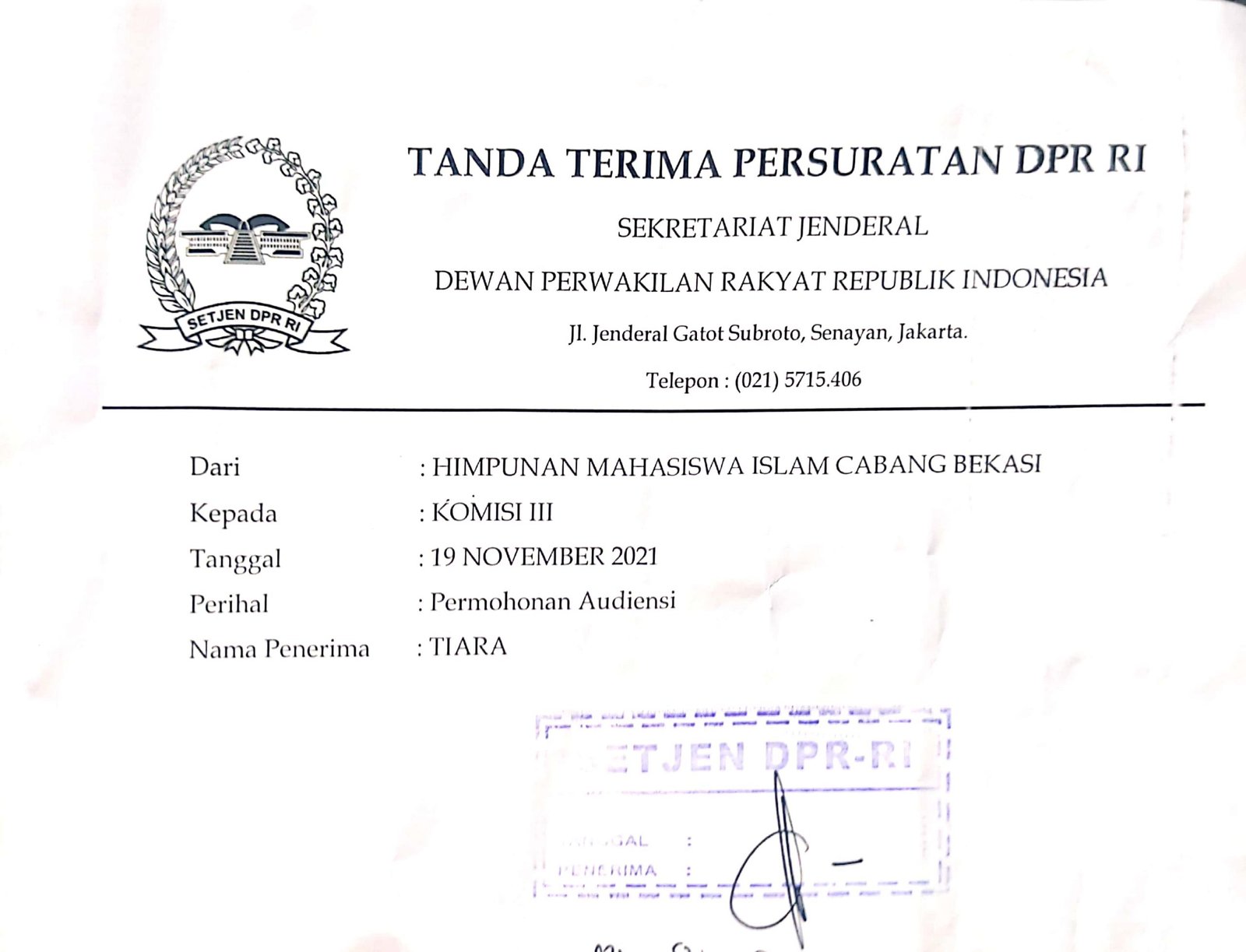 Penolakan SK Wakil Bupati, HMI Bekasi Kembali Surati DPR dan Presiden RI 1 C60E0B32 035A 480A 8A2F 560E807ACBE8 scaled