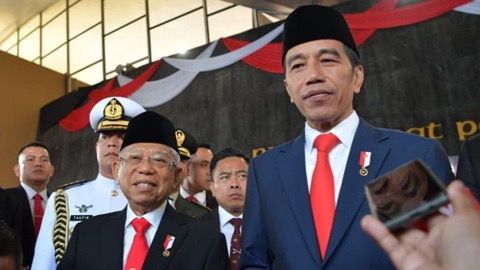 
					Presiden Jokowi dan Wapres Ma'ruf Amin. (Foto: Setwapres)
