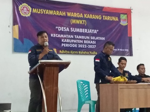 
					Wawan Hermawan, Ketua Terpilih Karang Taruna Desa Sumberjaya, FOTO: Istimewa.
