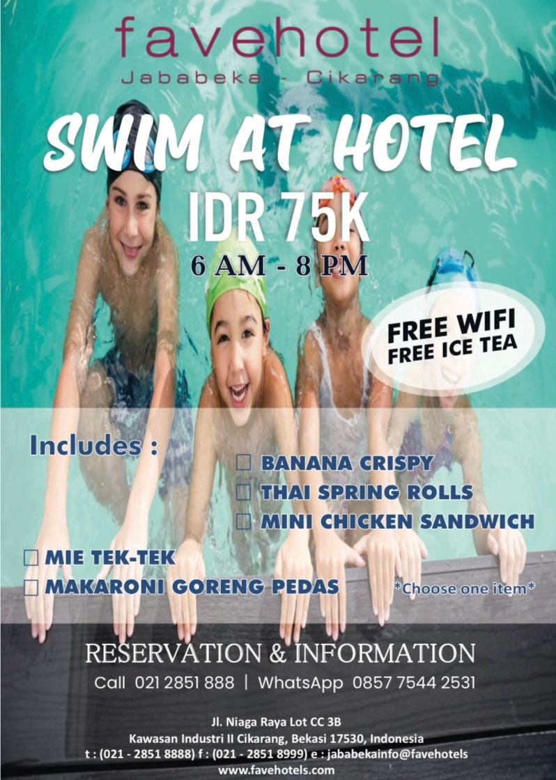 Favehotel Jababeka Ada Swimingpool, Cocok Buat Healing Sambil Menikmati Breakfast 3 573EDF13 CDF9 45B9 856D B5899A498D59