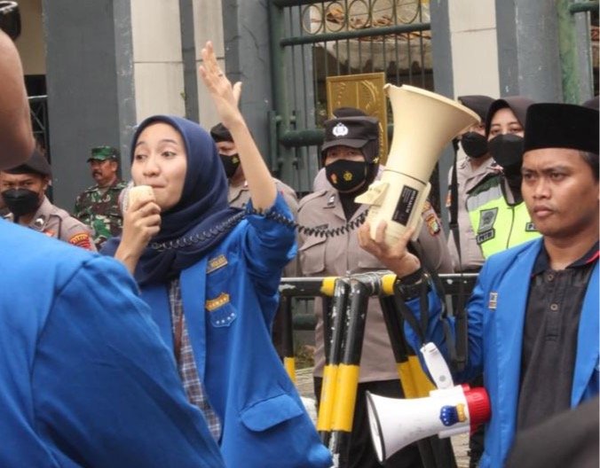 BBM Naik Kopri PMII Bekasi Tuntut Pemkab Lindungi Kehidupan Rakyat