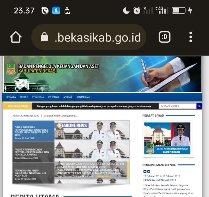 Diretas Jadi Situs Judi Online, Website BPKD Bekasi kini Dinonaktifkan 2 87A20BEC 7869 4149 B937 9C8414C5A5AE