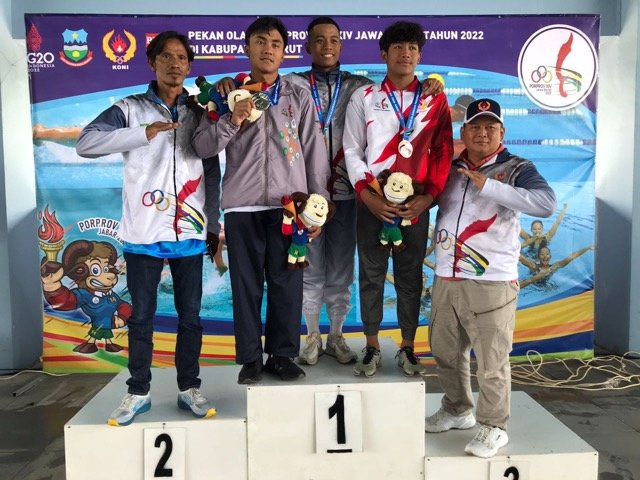 Perenang Bekasi Raih 3 Medali Emas Porprov Lagi