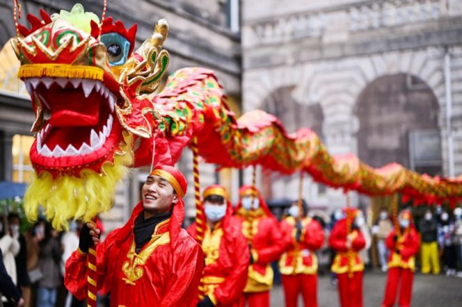 
					Perayaan Tahun Baru China atau Imlek berawal pada era Dinasti Shang di abad ke-14 SM. Foto/Newsweek

