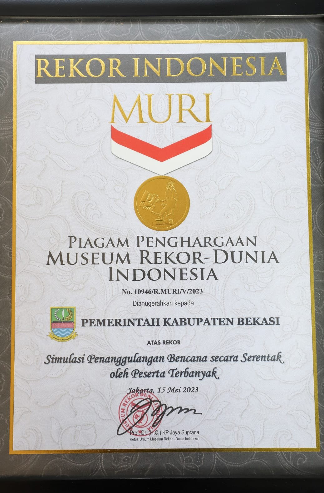 Keren! Dipimpin Dani Ramdan, Pemkab Bekasi Pecahkan Rekor Muri 1 WhatsApp Image 2023 05 17 at 12.46.27