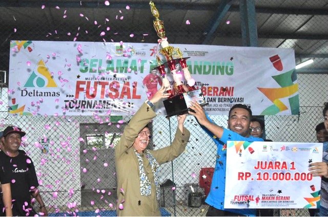 Simak! Ini Daftar Juara Turnamen Futsal Piala Pj Bupati Bekasi 2023