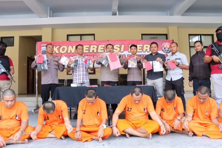 Belasan Pengedar dan Pemakai Narkoba Berhasil Diringkus Polres Brebes