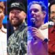 Travis Kelce, Patrick Mahomes, Paul Rudd, Jason Sudeikis di Giant Slick Weekend