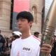 BTS Jin holds Olympics Torch in Paris the Louvre