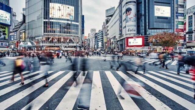 ilustrasi shibuya tokyo jepang